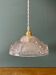 Vintage frosted glass pendant light (DF1)