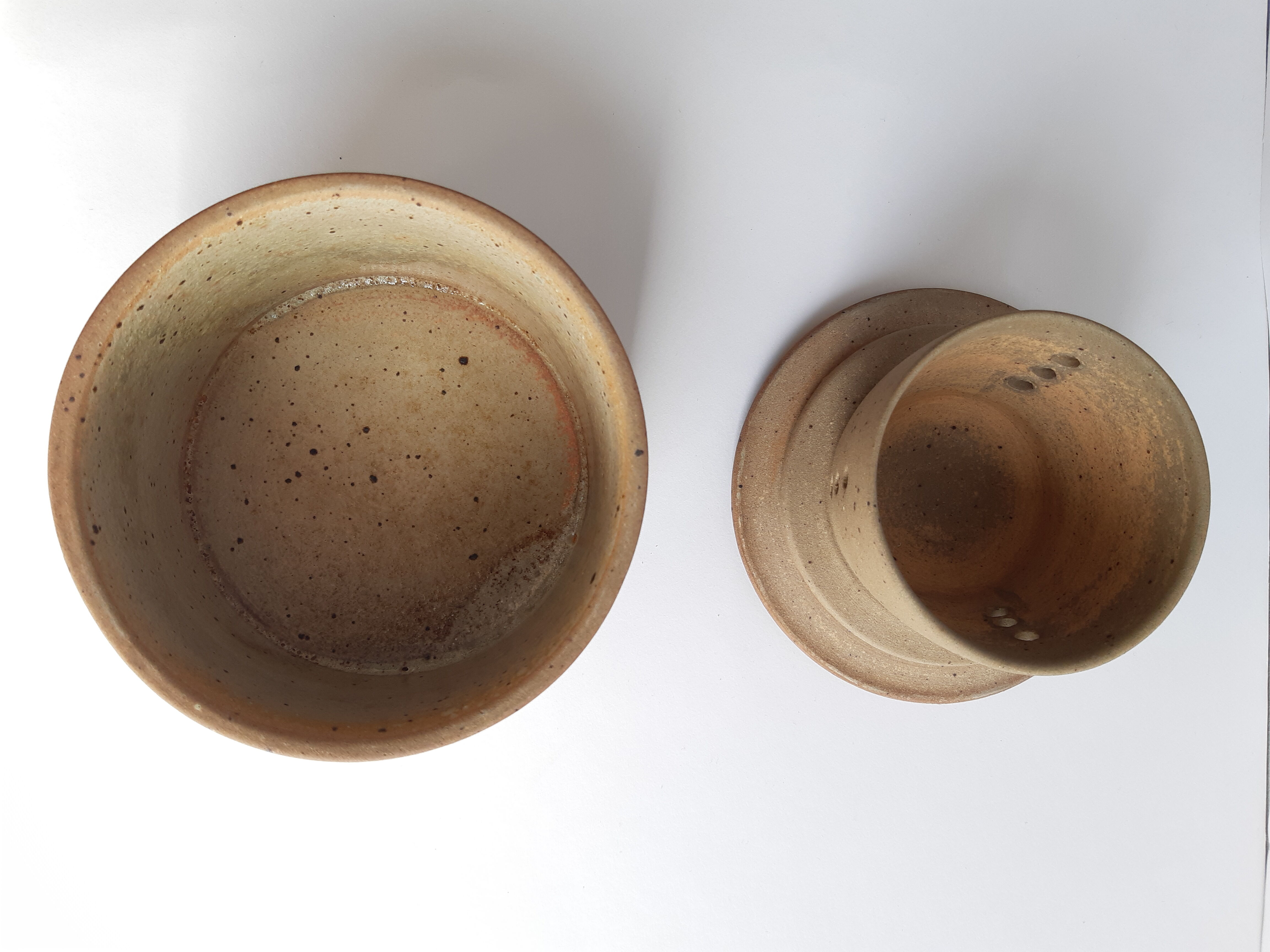 Butter maker in vintage sandstone