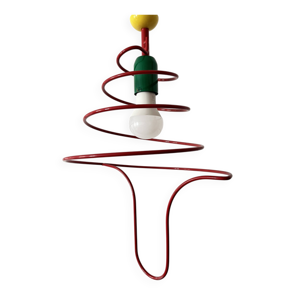 Suspension Pop Art Spirale, Plafonnier, ESTO Autriche, 1980 — Beyit