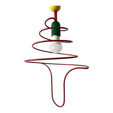 Suspension Pop Art Spirale, Plafonnier, ESTO Autriche, 1980