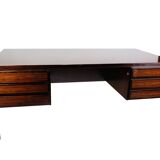 Desk made In Rosewood By Omann Jun. Møbelfabrik From 1960s