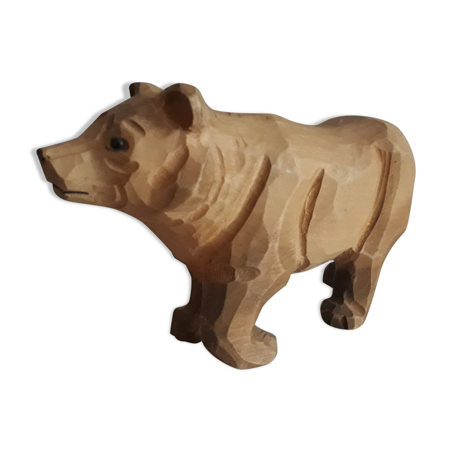 Carved wooden bear