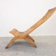 Chaise longue ethnique de coupe à la main