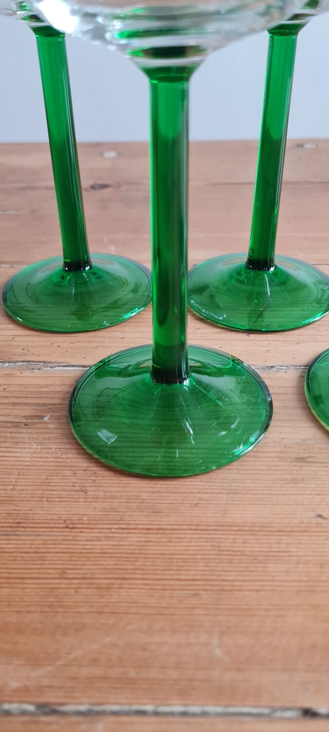 White wine glasses Alsace