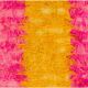 New Hand-Knotted Shag Pile Tulu Rug in Hot Pink and Yellow, 100% Mohair Wool