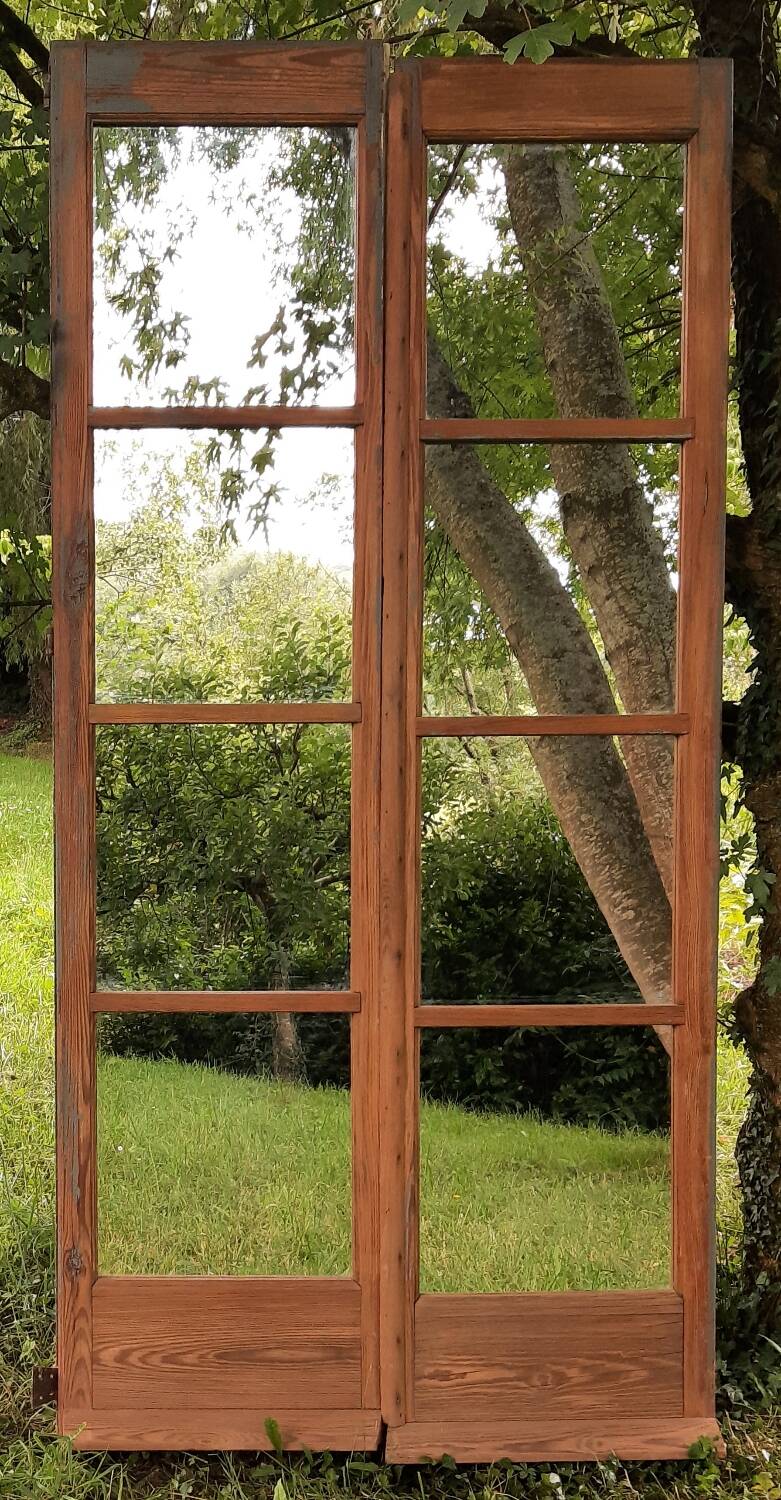 Double-leaf mirror (French window)