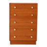 Retro chest of drawers with metal handles