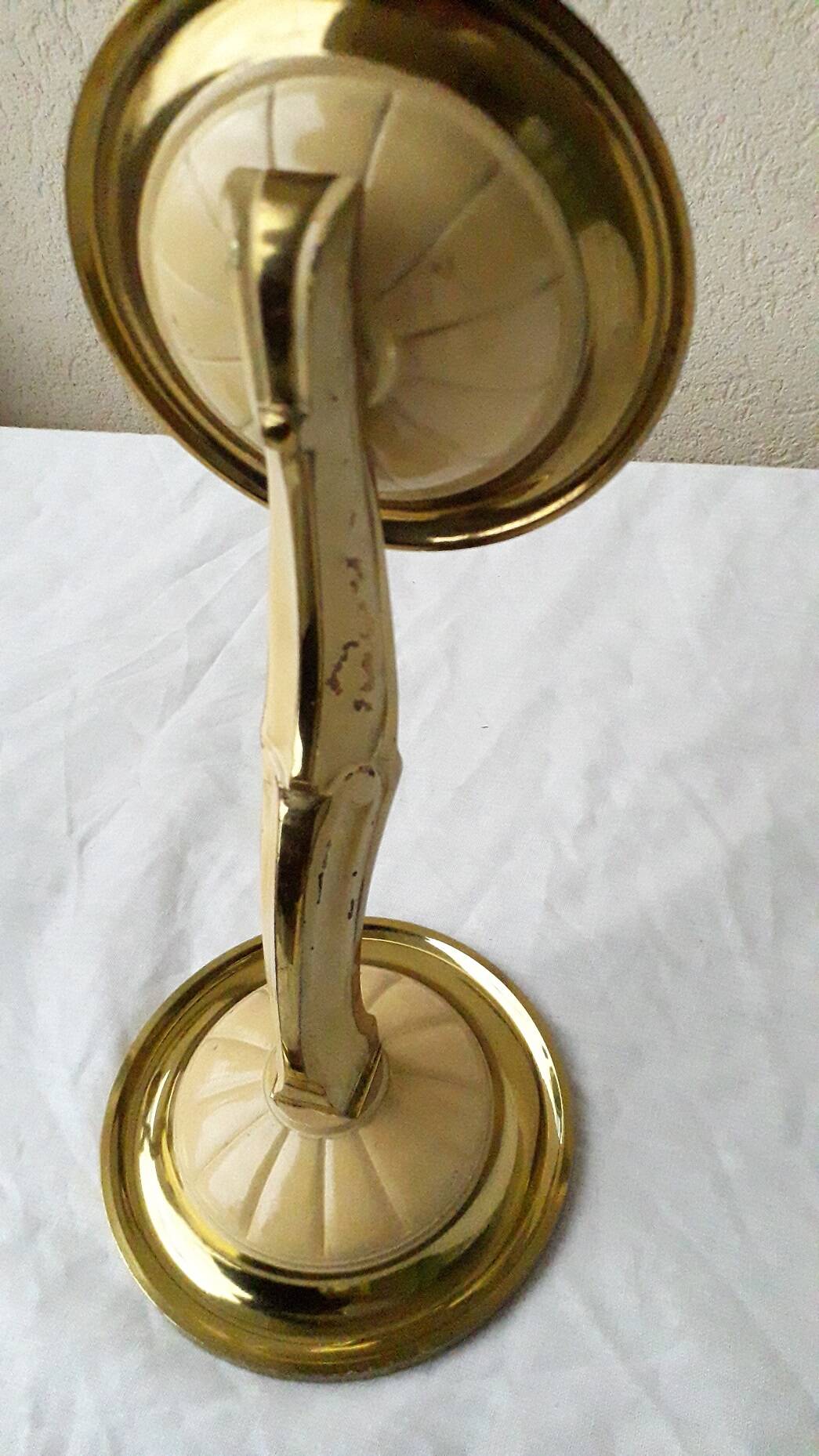 Pair of bronze wall lights