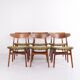 Set of 6 dining chairs – Hans J. Wegner – Model CH30 – Teak & Oak – 1950s