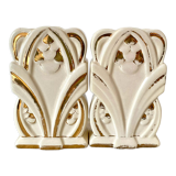 Pair of art deco fireplace vases