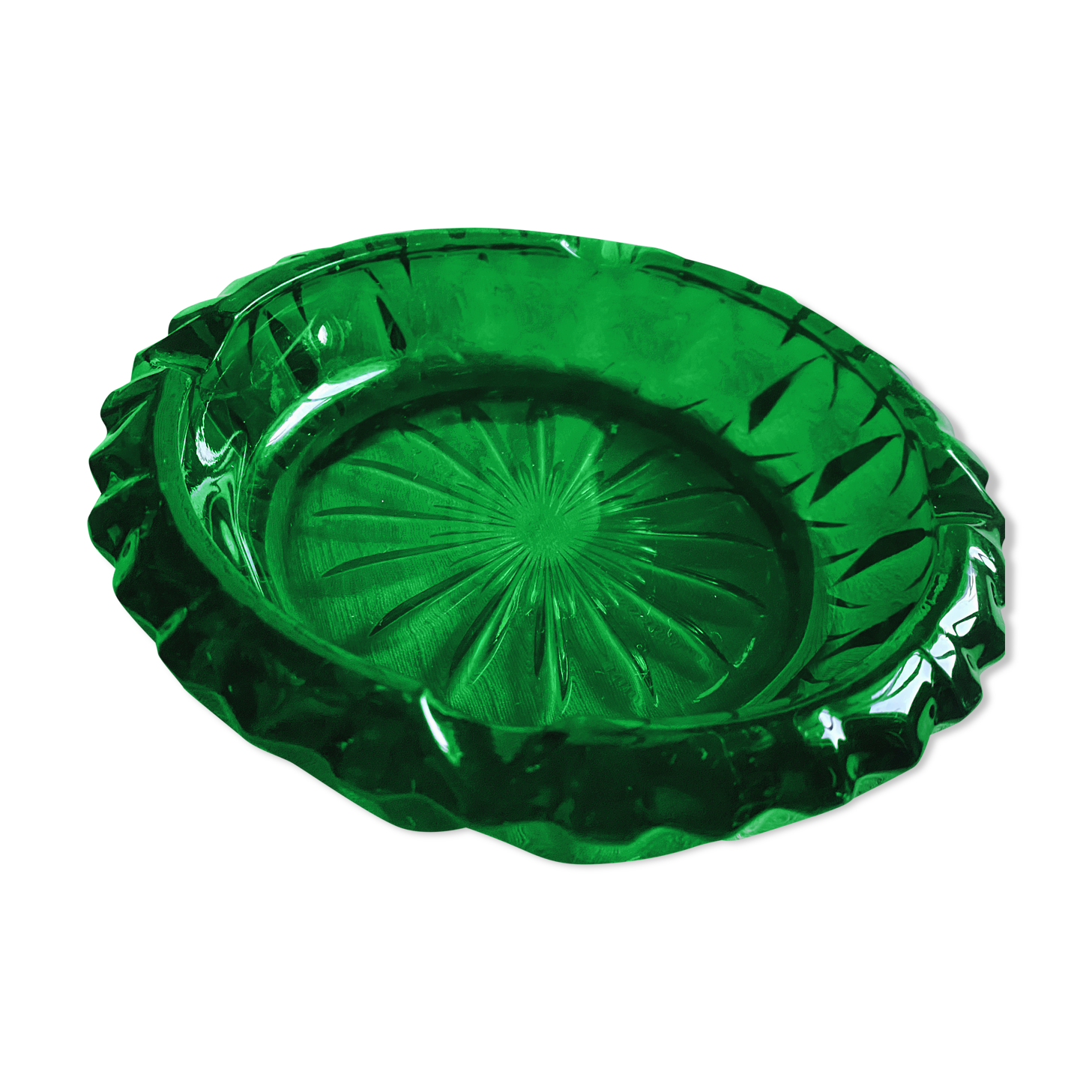 Vintage glass ashtray