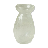 Glass hyacinth vase molded art deco era