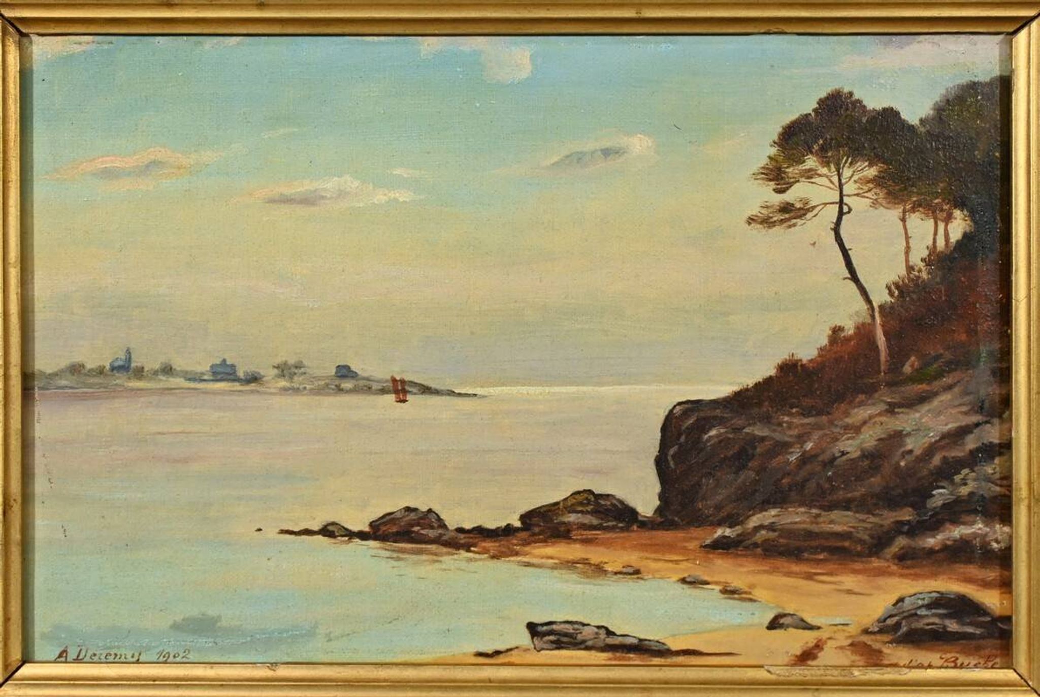 Oil painting, signed A.Derémy – 1902