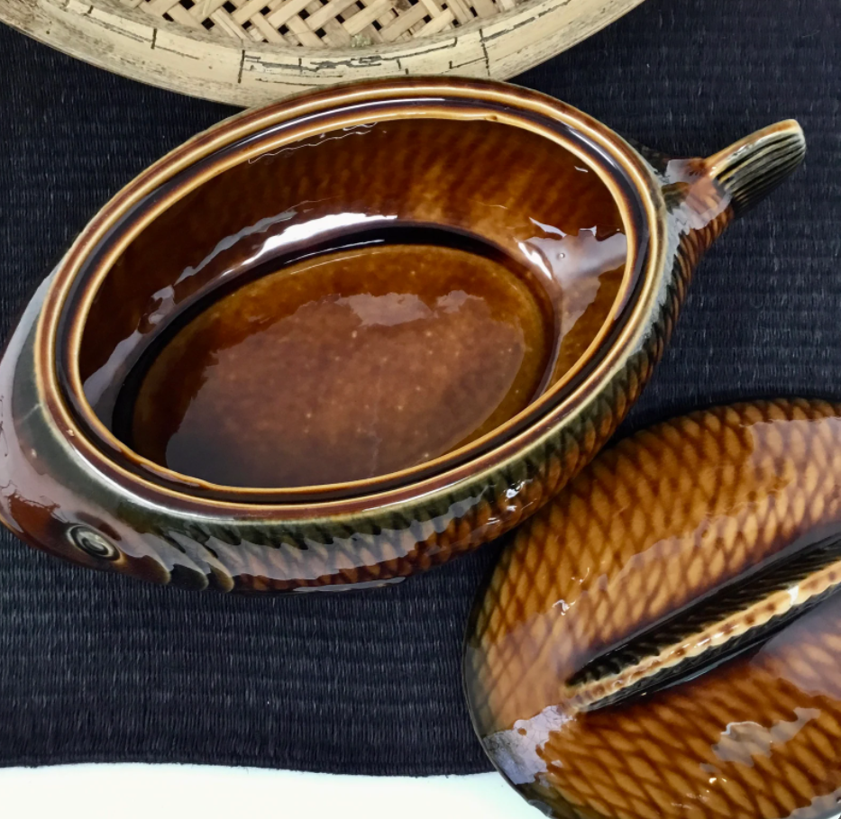 Vintage fish soup Sarreguemines