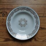 Vintage golden hollow plates