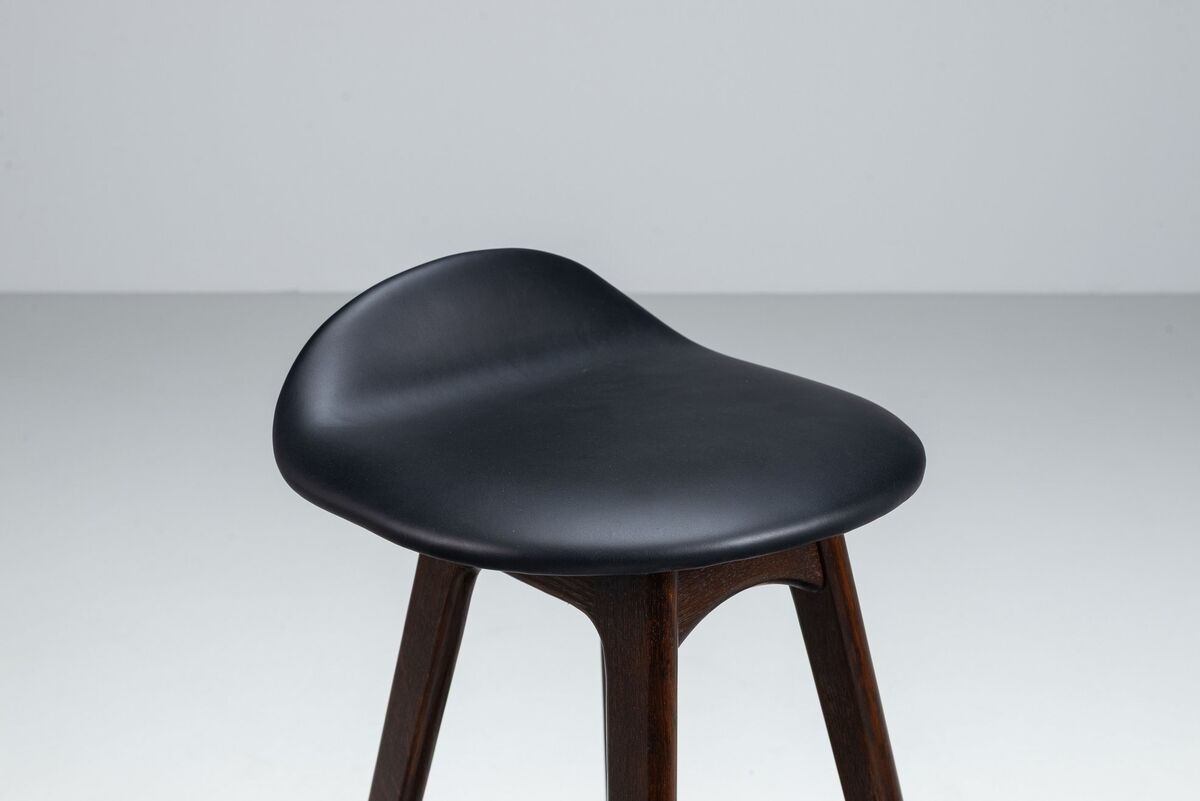 Tabourets de bar "OD61" d'Erik Buch, Oddense Mobler, Danemark, 1965.