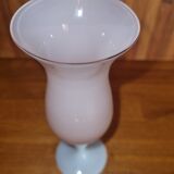 Vintage vase in pink opaline 22 cm