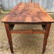 Antique farmhouse table in solid cherry wood with 3 drawers.