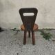 Chaise tripode brutaliste