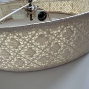 XL textile Plafond /ceiling lamp, swedish modern, crocheted