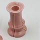 Set of 3 pink ceramic candle holders