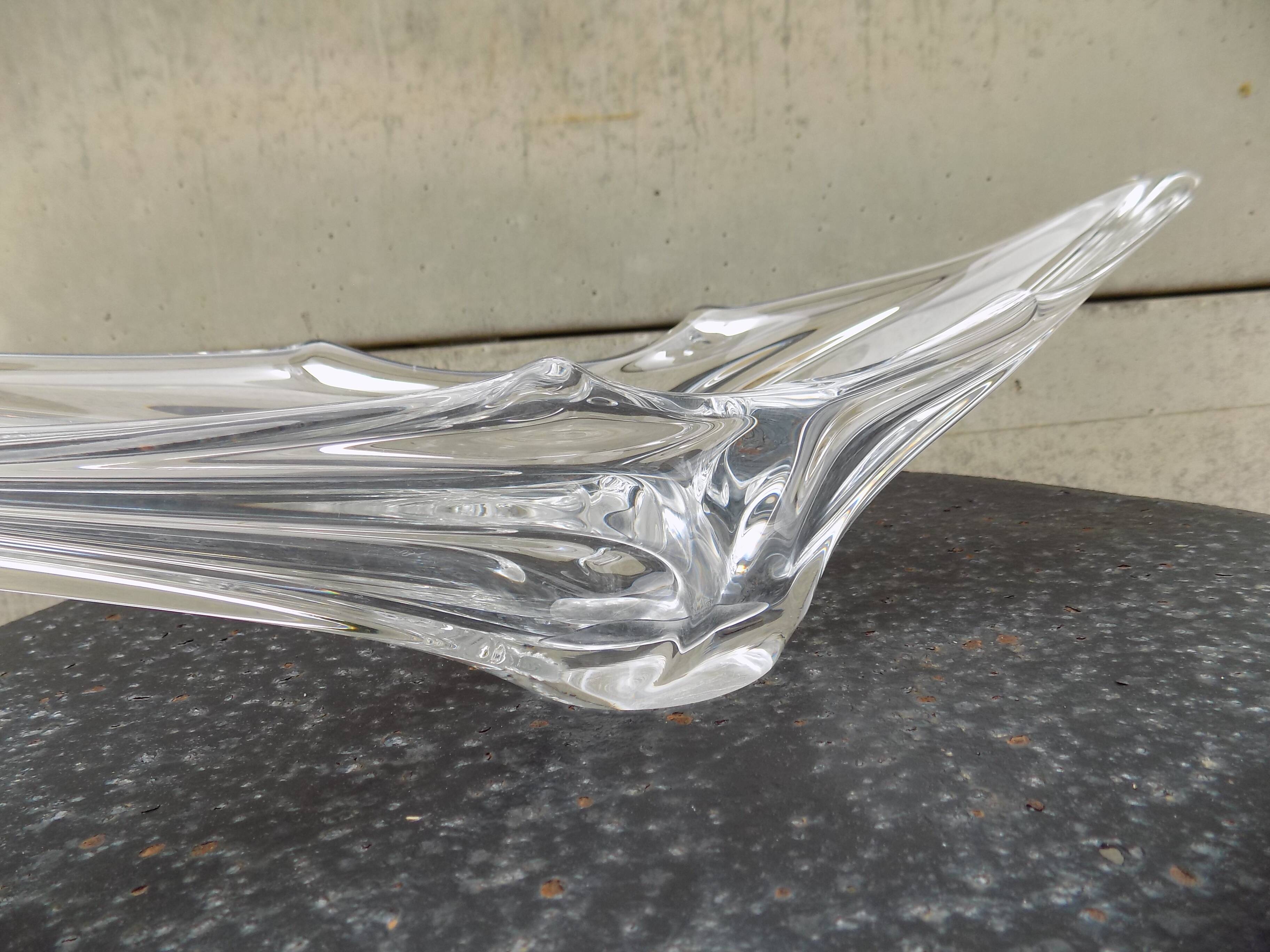 Art Vannes crystal fruit bowl