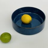 Deep petrol blue ceramic plate – minimalist centrepiece