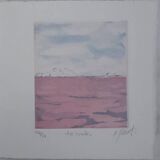 Matthieu Perramant: En route, original signed engraving