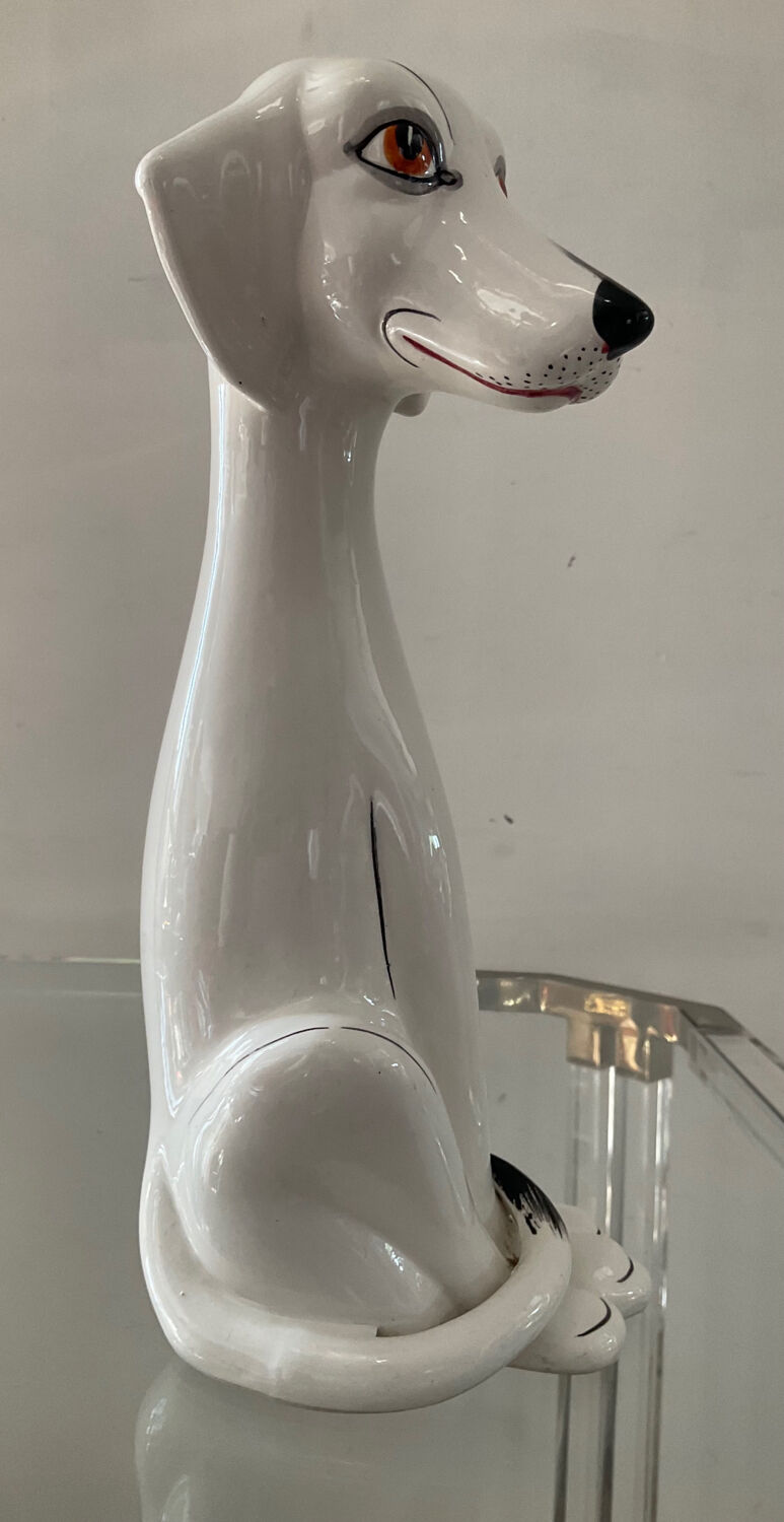 Porcelain dog Cevac France 70s