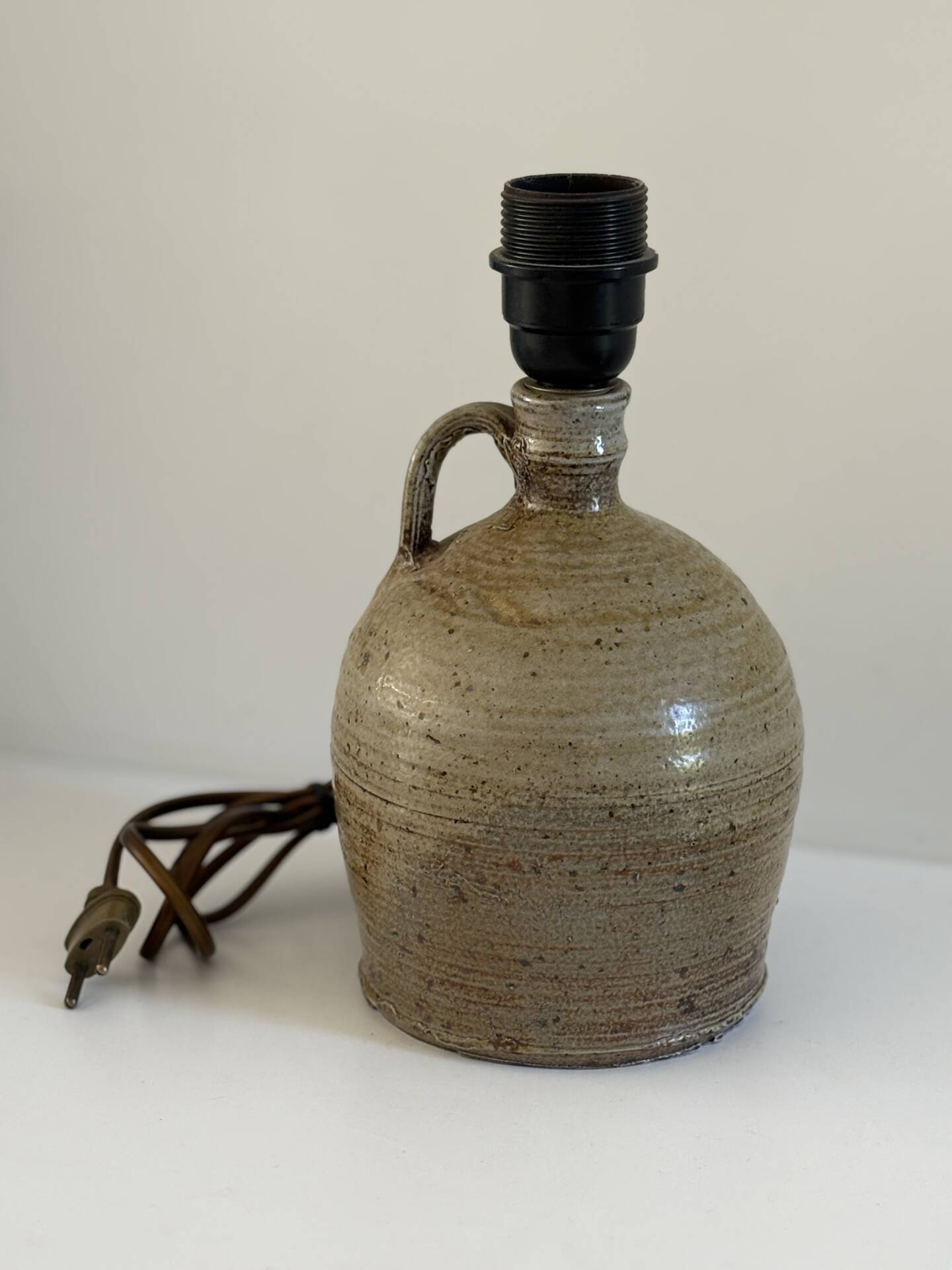 Lamp base in glazed stoneware – handmade ceramics