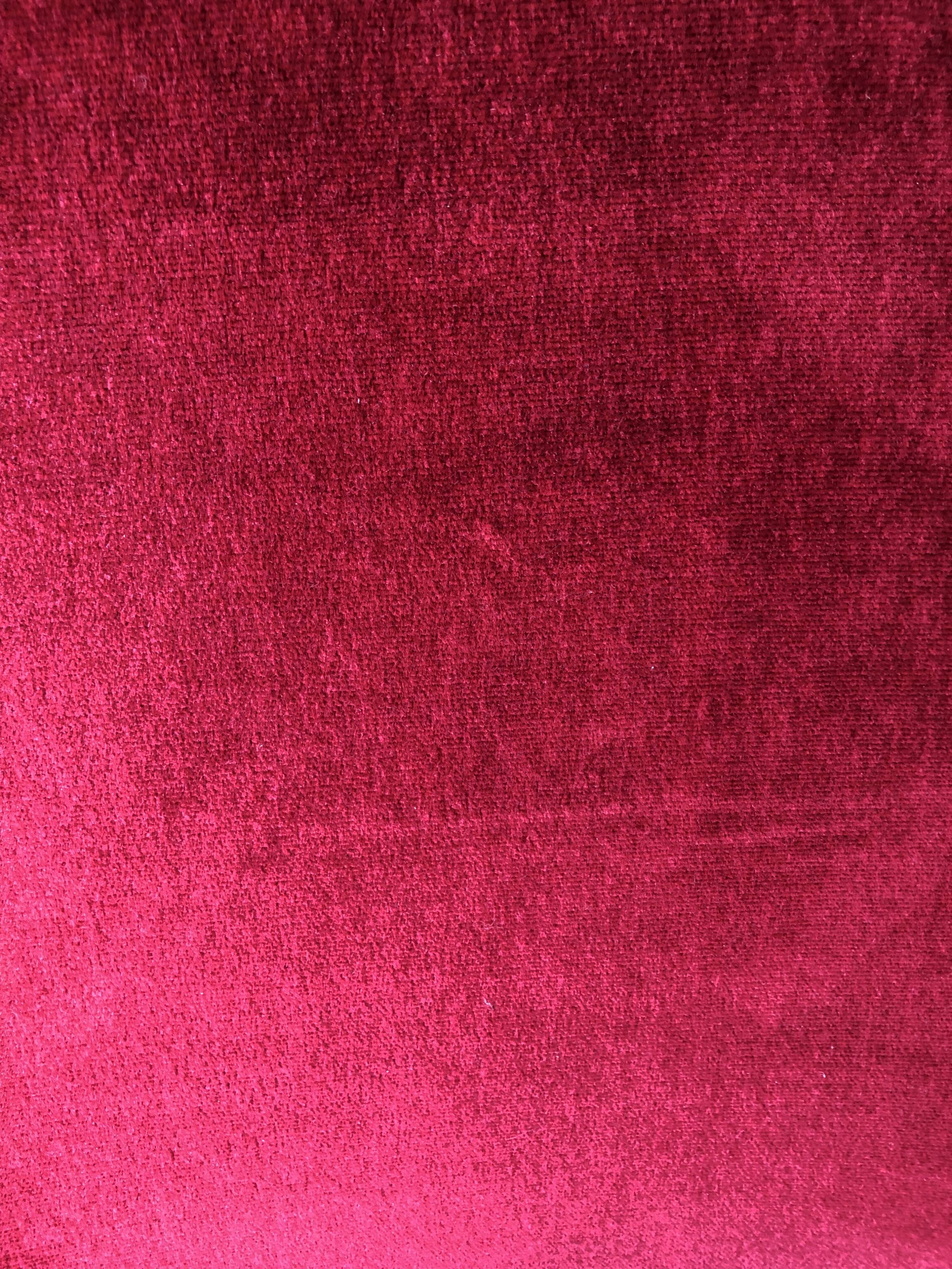 Napoleon III armchair in garnet velvet
