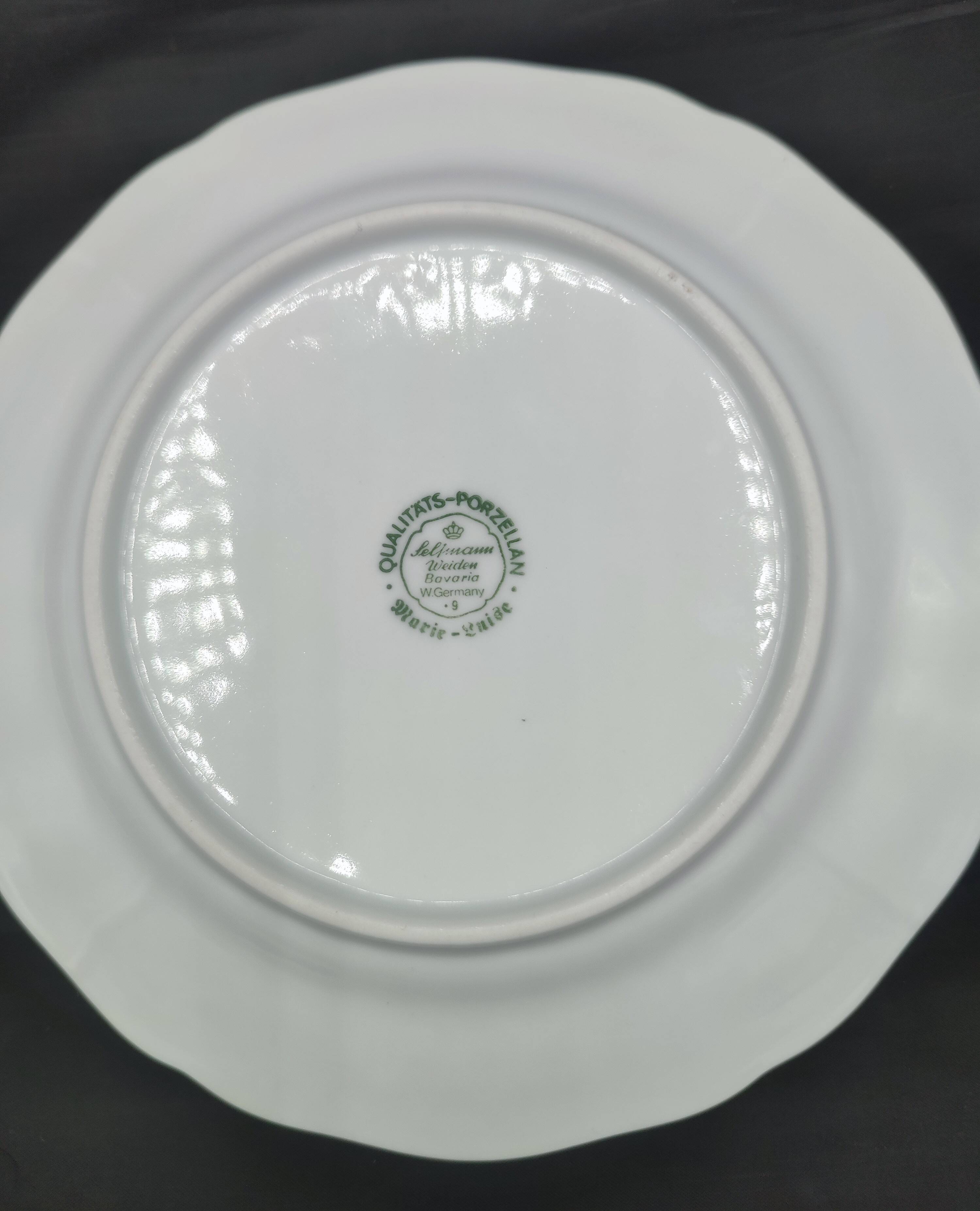 Set of 4 dessert plates Seltmann Weiden Bavaria Collection Marie-Luise