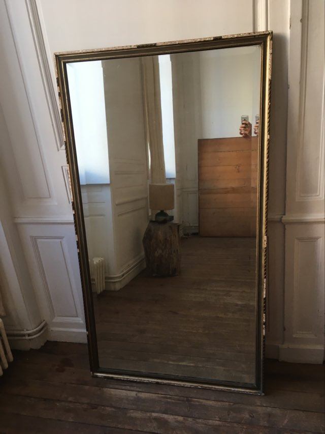 Large early mirror XXieme 88x157cm