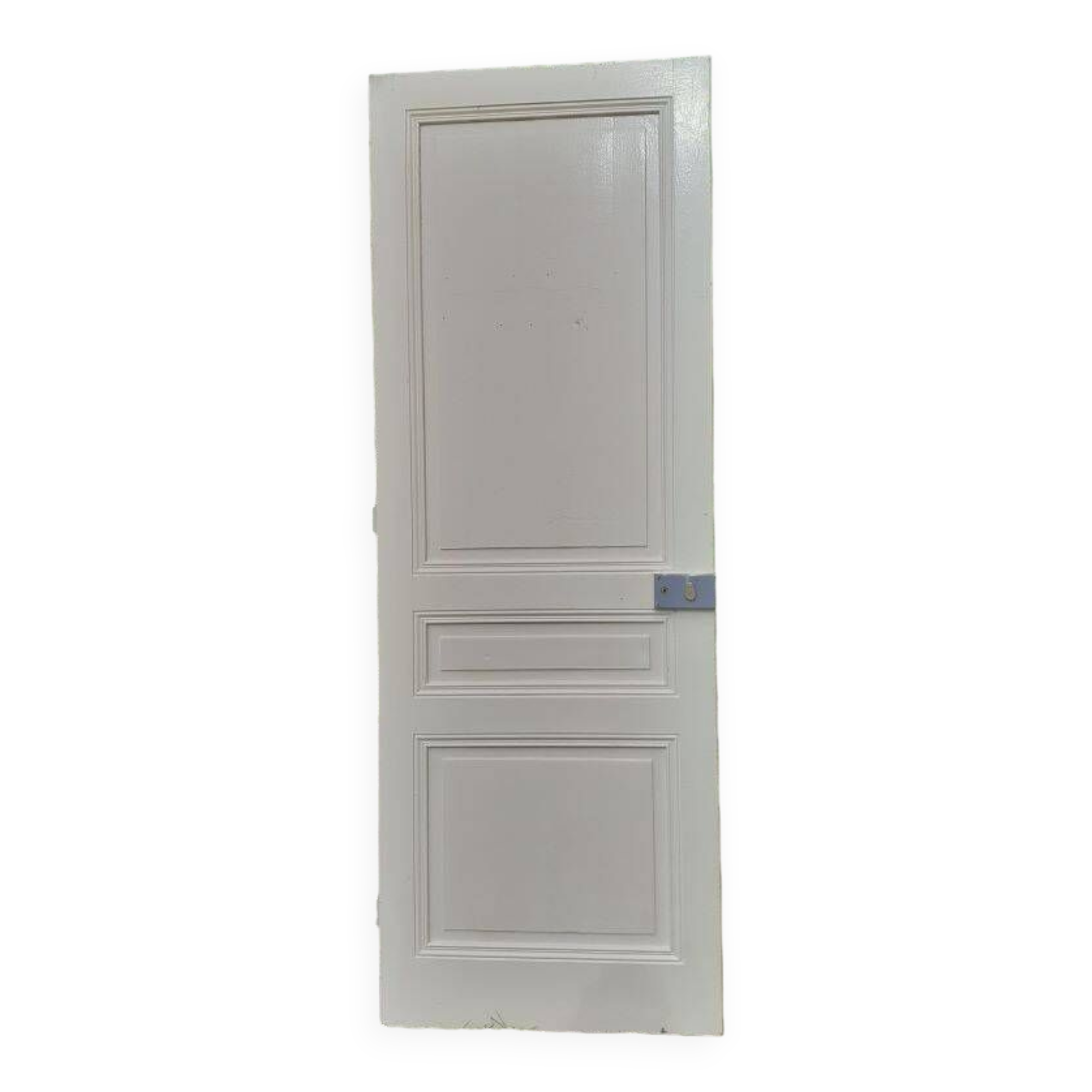 Communication door h221x79cm old paneled, molded, interior