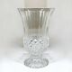 Arques crystal vase with diamond point pattern 60s 70s crystal vase