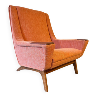 Mid-century Swedish Reading Chair Attributed to Folke Ohlsson, 4410 1960