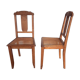 2 chaises art déco cannées