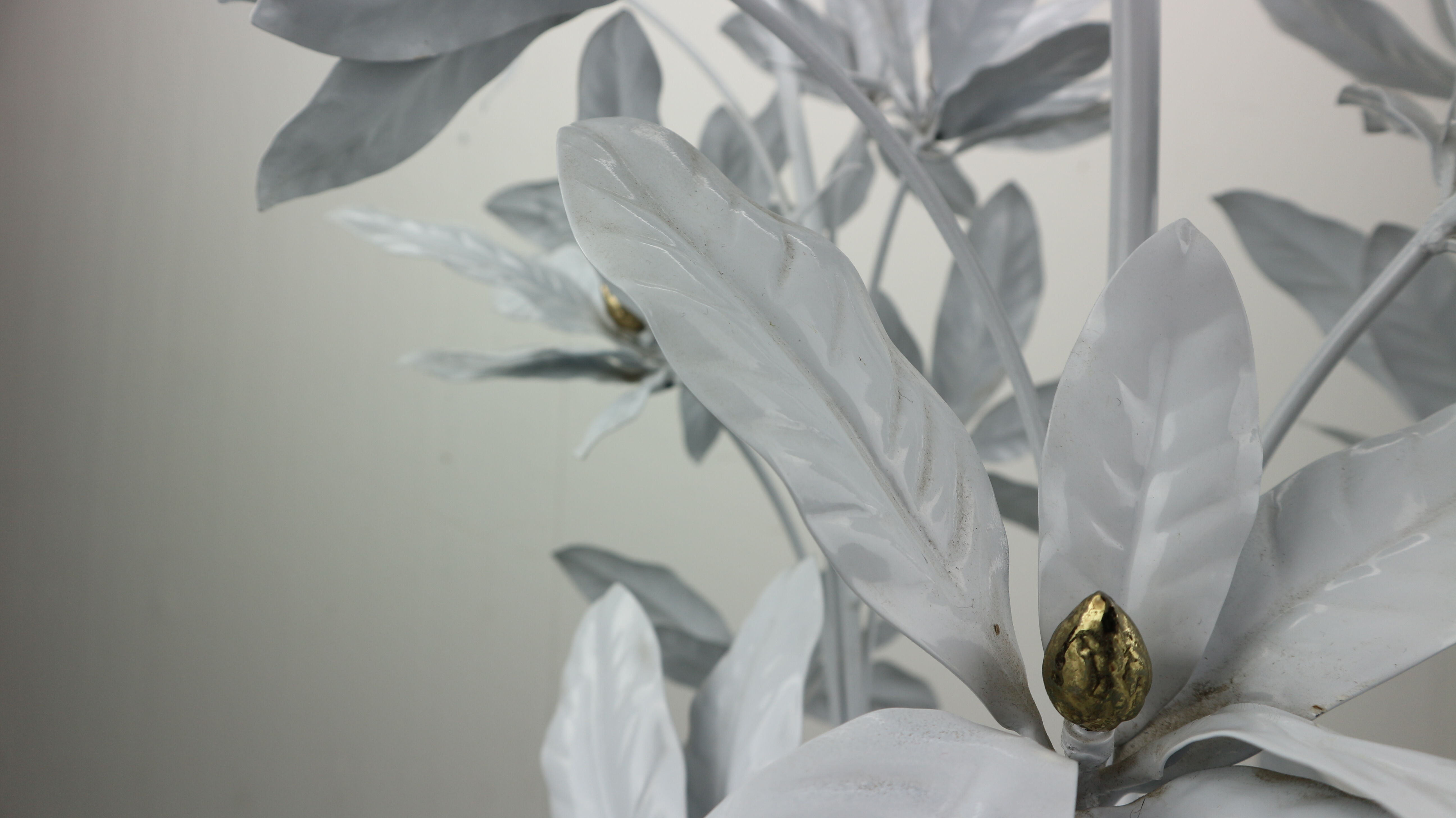 Flower Brass Floor Lamp, 1970s