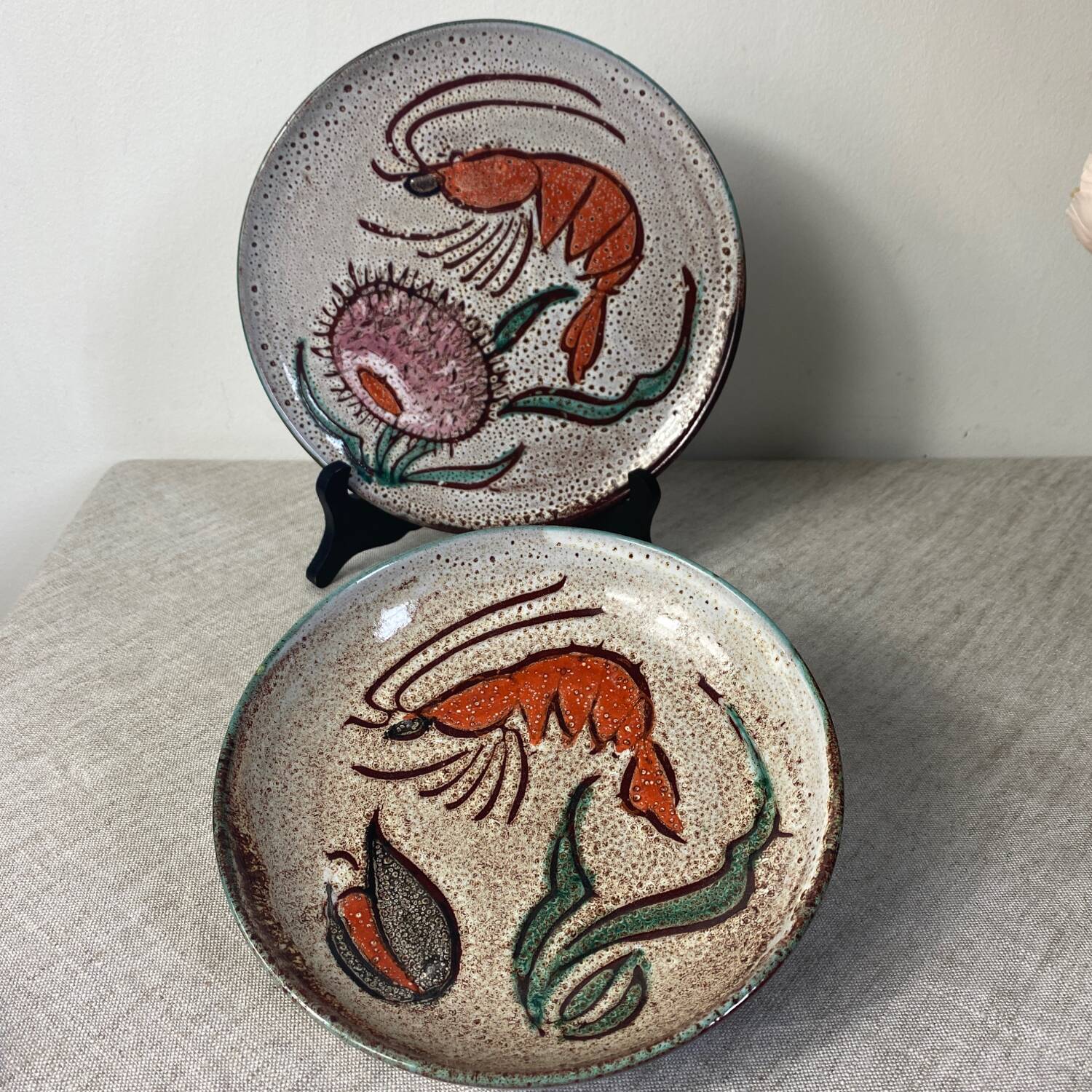 Daniel Etienne Vallauris ceramic plates
