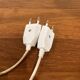 Paire de grandes lampes industrielles modulables 1950.