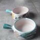 Pair of large Vallauris ceramic skillets