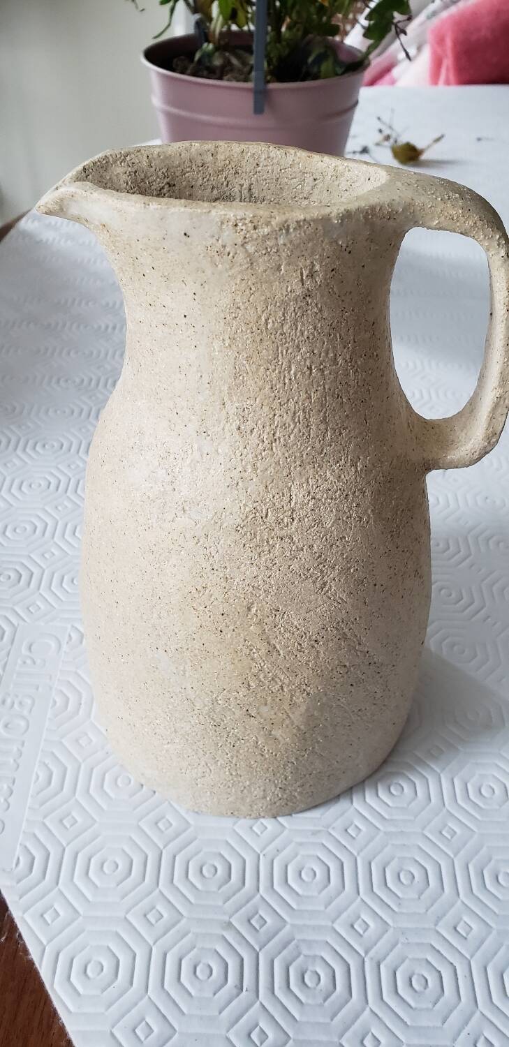 Stoneware pitcher
