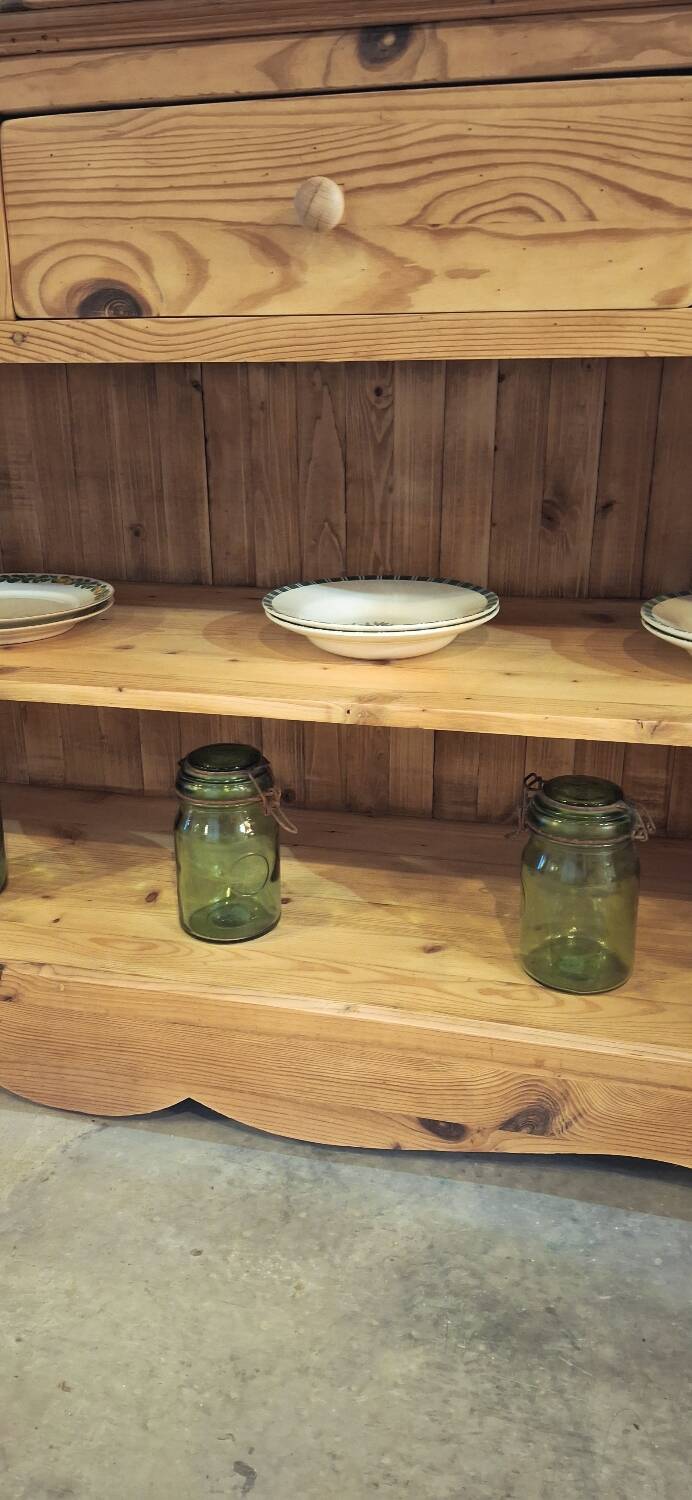 Open buffet in fir wood