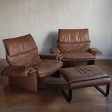 Saporiti Armchair and Ottoman Set