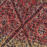 Vintage Berber wool rug, bohemian Moroccan.