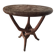 Vintage African gueridon – sculpted tripod base in solid wood