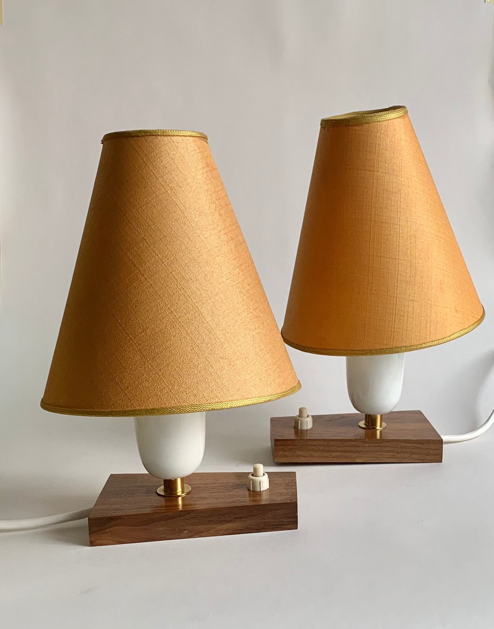 Pair of bedside lamps, Germany, 1960s