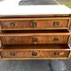 Louis XVI style solid wood chest of drawers, 3 drawers, second half of the twentieth century