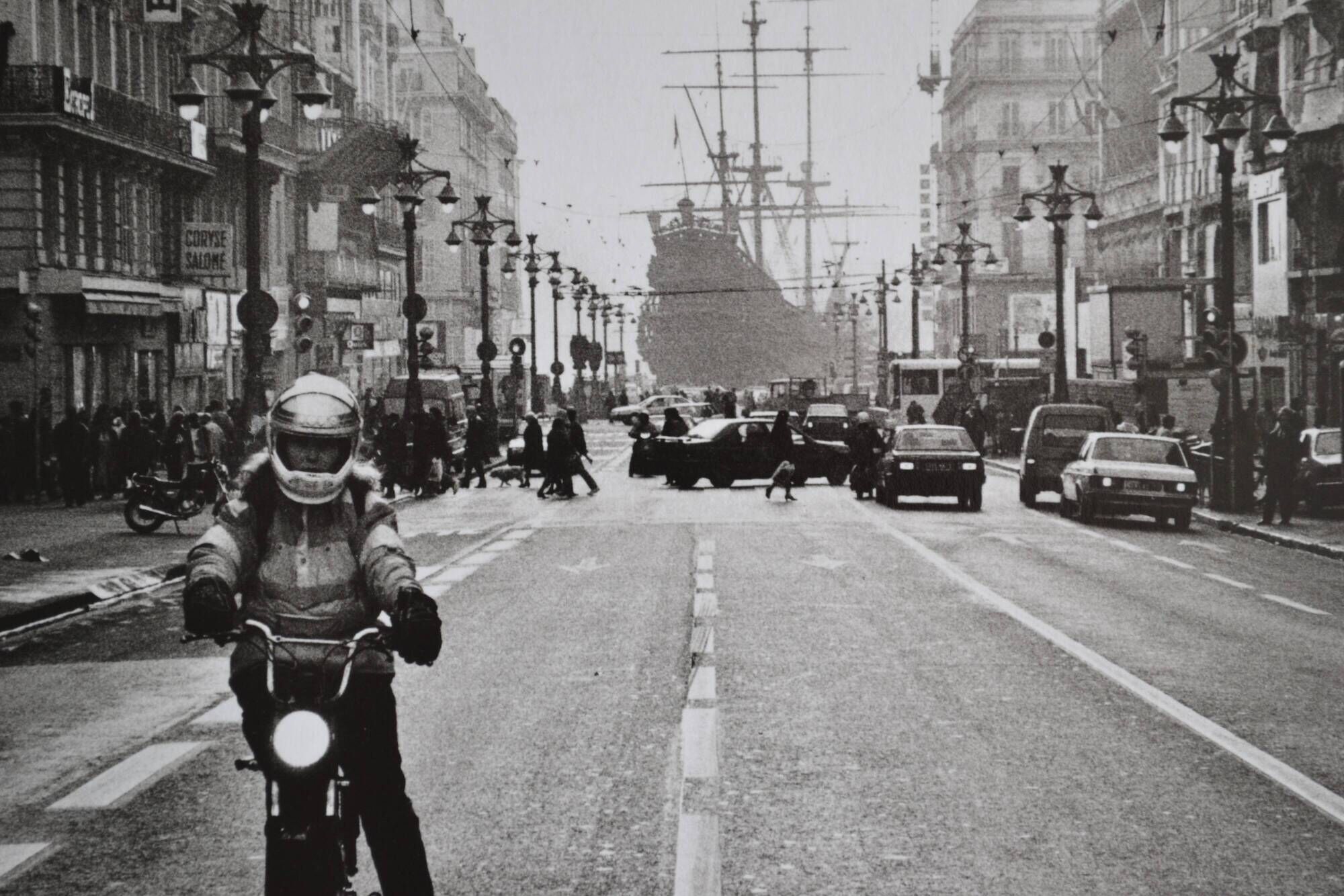 Anonymous silver photo marseille la canebiere and the old port circa 1970