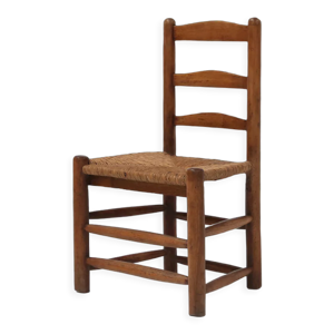 chaise rustique Wabi-Sabi